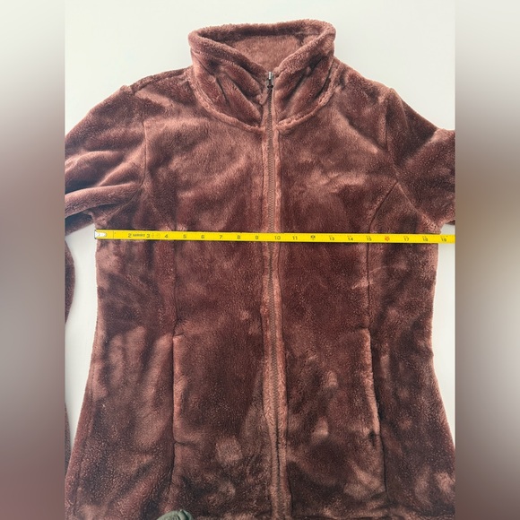 32 Degrees Heat Womens Jacket Plush Velvet Full Zip Brown Black Comfy - Picture 4 of 14